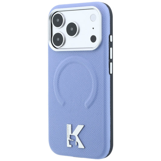MagSafe-kuori Apple iPhone 18 Pro / 17 Pro -puhelimelle, Karl Lagerfeld, Grained Embossed Ring, sininen