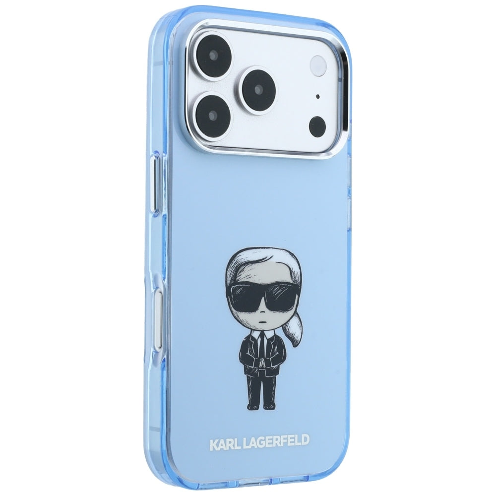 MagSafe-kuori Apple iPhone 18 Pro / 17 Pro:lle, Karl Lagerfeld, HC IML Ikonik Sketch Print, Sininen