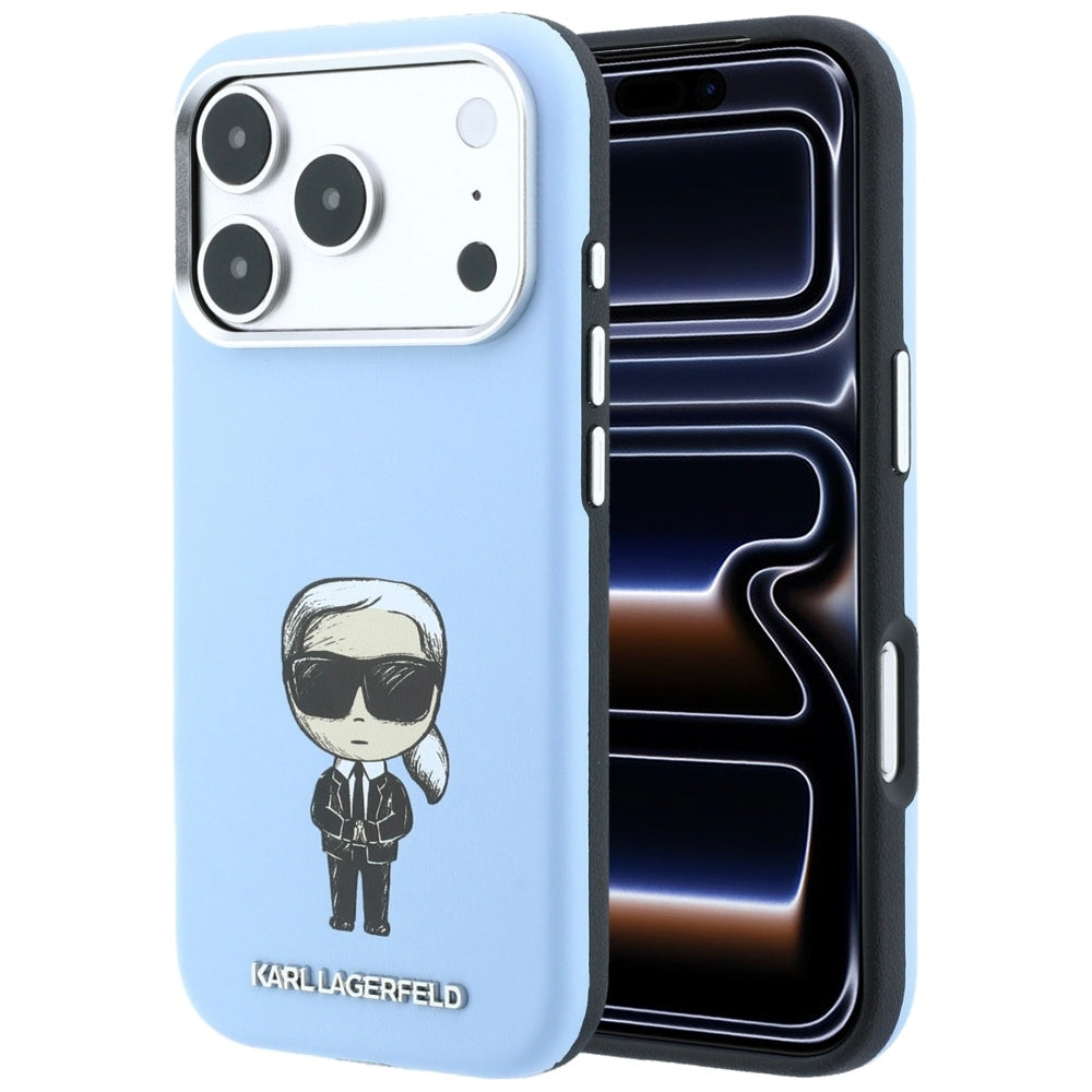 MagSafe-kuori Apple iPhone 18 Pro / 17 Pro:lle, Karl Lagerfeld, Ikonik Sketch, Sininen