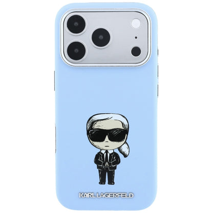 MagSafe-kuori Apple iPhone 18 Pro / 17 Pro:lle, Karl Lagerfeld, Ikonik Sketch, Sininen