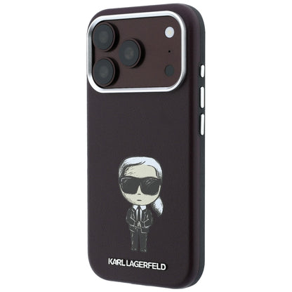 MagSafe-kuori Apple iPhone 18 Pro / 17 Pro:lle, Karl Lagerfeld, Ikonik Sketch, Viininpunainen