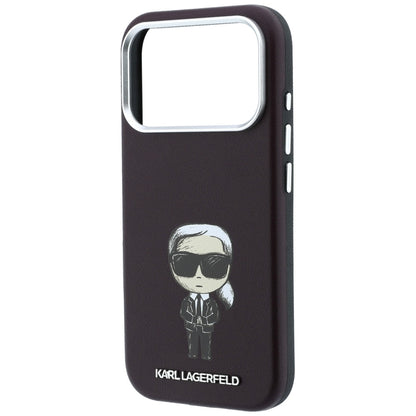 MagSafe-kuori Apple iPhone 18 Pro / 17 Pro:lle, Karl Lagerfeld, Ikonik Sketch, Viininpunainen
