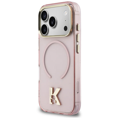 MagSafe-kuori Apple iPhone 18 Pro / 17 Pro -puhelimelle, Karl Lagerfeld, IML Karl Head Logo, vaaleanpunainen