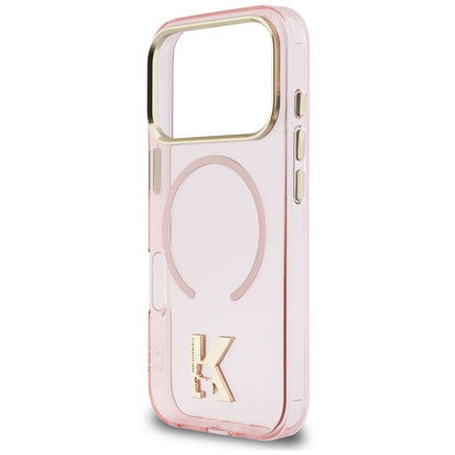 MagSafe-kuori Apple iPhone 18 Pro / 17 Pro -puhelimelle, Karl Lagerfeld, IML Karl Head Logo, vaaleanpunainen