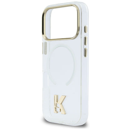 MagSafe-kuori Apple iPhone 18 Pro / 17 Pro -puhelimelle, Karl Lagerfeld, IML Karl Head -logo, läpinäkyvä