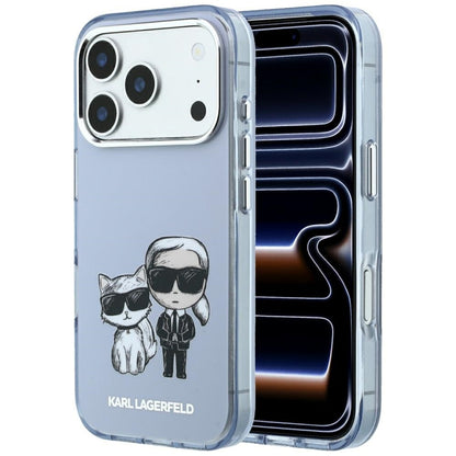 MagSafe-kuori Apple iPhone 18 Pro / 17 Pro:lle, Karl Lagerfeld, IML KC Bodies Sketch Print, Sininen