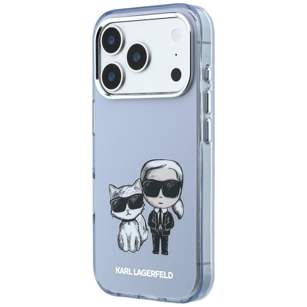 MagSafe-kuori Apple iPhone 18 Pro / 17 Pro:lle, Karl Lagerfeld, IML KC Bodies Sketch Print, Sininen