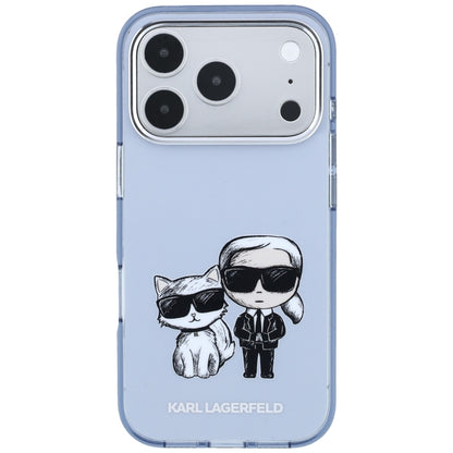 MagSafe-kuori Apple iPhone 18 Pro / 17 Pro:lle, Karl Lagerfeld, IML KC Bodies Sketch Print, Sininen