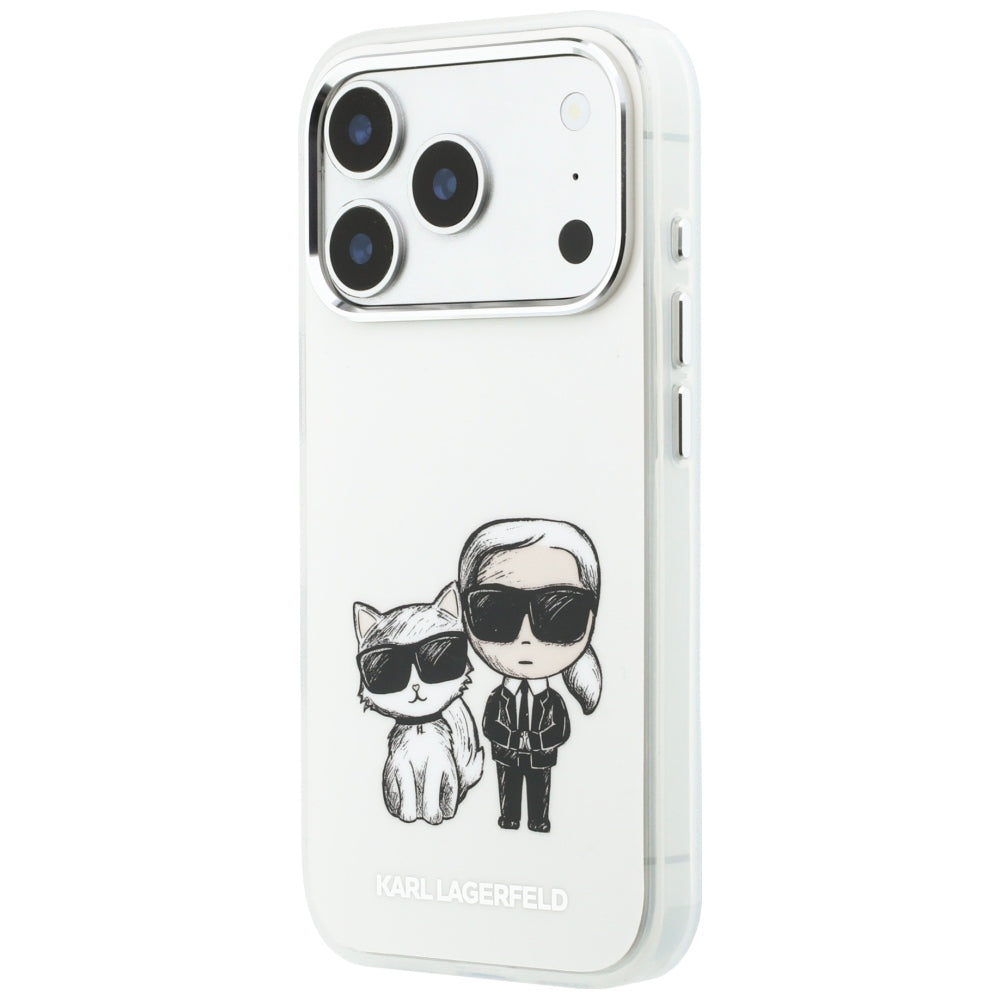 MagSafe-kuori Apple iPhone 18 Pro / 17 Pro:lle, Karl Lagerfeld, IML KC Bodies Sketch Print, Beige