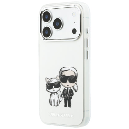 MagSafe-kuori Apple iPhone 18 Pro / 17 Pro:lle, Karl Lagerfeld, IML KC Bodies Sketch Print, Beige