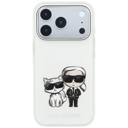 MagSafe-kuori Apple iPhone 18 Pro / 17 Pro:lle, Karl Lagerfeld, IML KC Bodies Sketch Print, Beige