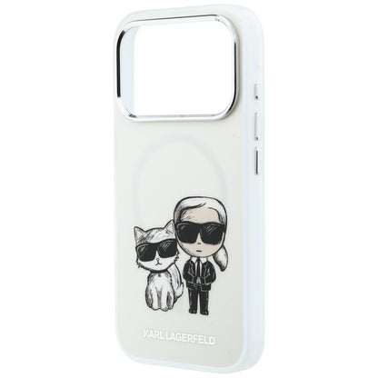 MagSafe-kuori Apple iPhone 18 Pro / 17 Pro:lle, Karl Lagerfeld, IML KC Bodies Sketch Print, Beige