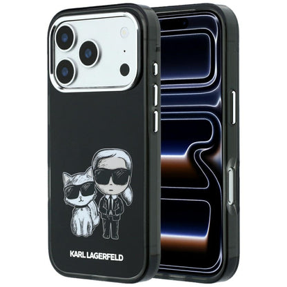 MagSafe-kuori Apple iPhone 18 Pro / 17 Pro:lle, Karl Lagerfeld, IML KC Bodies Sketch Print, Musta