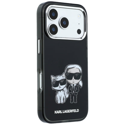 MagSafe-kuori Apple iPhone 18 Pro / 17 Pro:lle, Karl Lagerfeld, IML KC Bodies Sketch Print, Musta