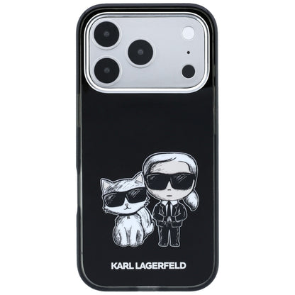 MagSafe-kuori Apple iPhone 18 Pro / 17 Pro:lle, Karl Lagerfeld, IML KC Bodies Sketch Print, Musta