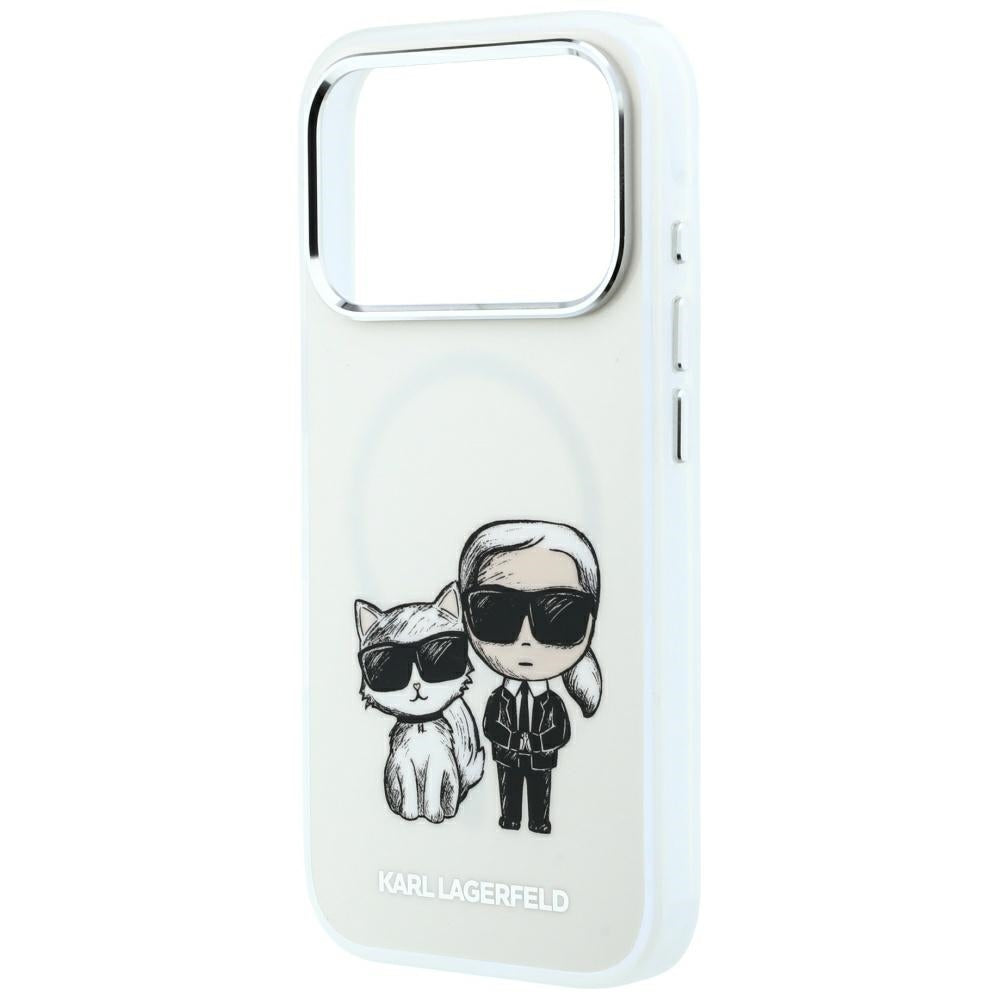 MagSafe Case for Apple iPhone 18 Pro / 17 Pro, Karl Lagerfeld, KC Bodies Sketch, Beige
