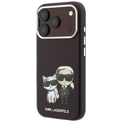 MagSafe-kuori Apple iPhone 18 Pro / 17 Pro:lle, Karl Lagerfeld, KC Bodies Sketch, Viininpunainen