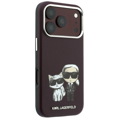 MagSafe-kuori Apple iPhone 18 Pro / 17 Pro:lle, Karl Lagerfeld, KC Bodies Sketch, Viininpunainen