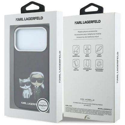 MagSafe-kuori Apple iPhone 18 Pro / 17 Pro:lle, Karl Lagerfeld, KC Bodies Sketch, Viininpunainen