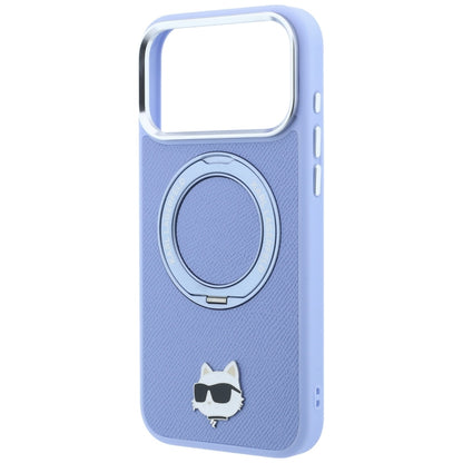 MagSafe-kuori Apple iPhone 18 Pro / 17 Pro:lle, Karl Lagerfeld, Ring Stand 360 Choupette Pin, Bleu