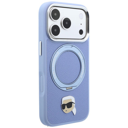 MagSafe-kuori Apple iPhone 18 Pro / 17 Pro:lle, Karl Lagerfeld, Ring Stand 360 Karl Pin, Sininen