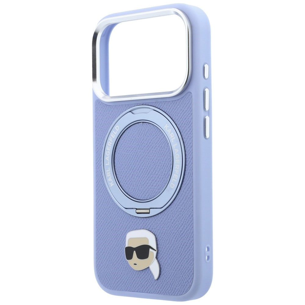 MagSafe-kuori Apple iPhone 18 Pro / 17 Pro:lle, Karl Lagerfeld, Ring Stand 360 Karl Pin, Sininen