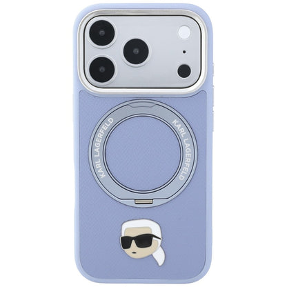 MagSafe-kuori Apple iPhone 18 Pro / 17 Pro:lle, Karl Lagerfeld, Ring Stand 360 Karl Pin, Sininen
