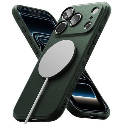 MagSafe-kuori Apple iPhone 18 Pro / 17 Pro:lle, Ringke, Onyx, Tummanvihreä