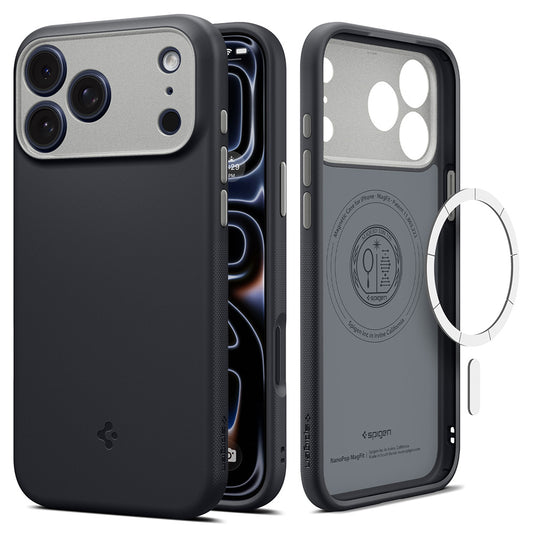 MagSafe-kuori Apple iPhone 18 Pro / 17 Pro:lle, Spigen, Caseology Nano Pop, Musta ACS12177