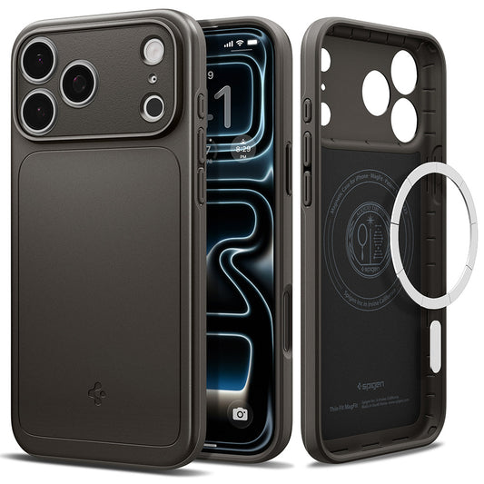 MagSafe-kuori Apple iPhone 18 Pro / 17 Pro:lle, Spigen, Thin Fit, Harmaa ACS12146