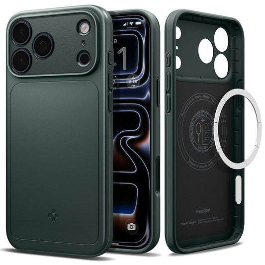 MagSafe-kuori Apple iPhone 18 Pro / 17 Pro:lle, Spigen, Thin Fit, Vihreä ACS12145