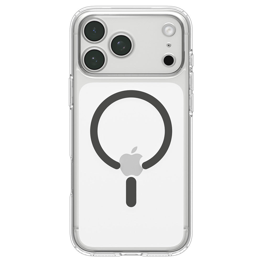 MagSafe-kuori Apple iPhone 18 Pro / 17 Pro:lle, Spigen, Ultra Hybrid, Harmaa Läpinäkyvä ACS12156