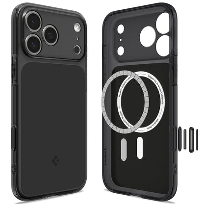 MagSafe-kuori Apple iPhone 18 Pro / 17 Pro:lle, Spigen, Ultra Hybrid T, Matta Musta ACS12171
