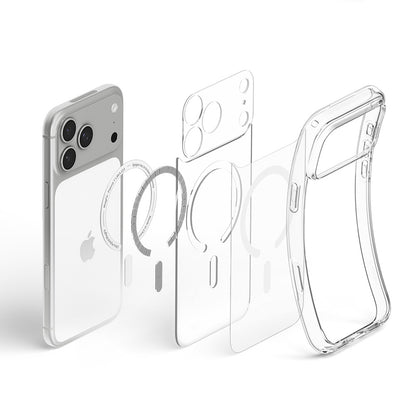 MagSafe-kuori Apple iPhone 18 Pro / 17 Pro:lle, Spigen, Ultra Hybrid, Valkoinen läpinäkyvä ACS12155