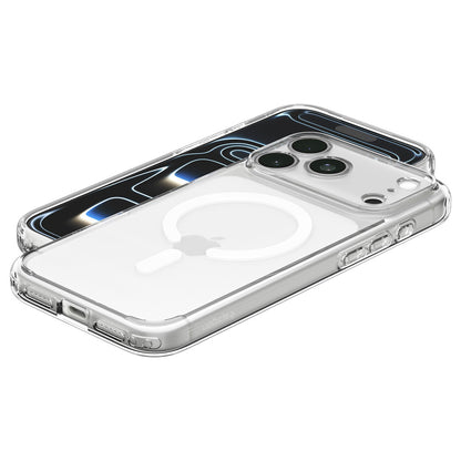 MagSafe-kuori Apple iPhone 18 Pro / 17 Pro:lle, Spigen, Ultra Hybrid, Valkoinen läpinäkyvä ACS12155