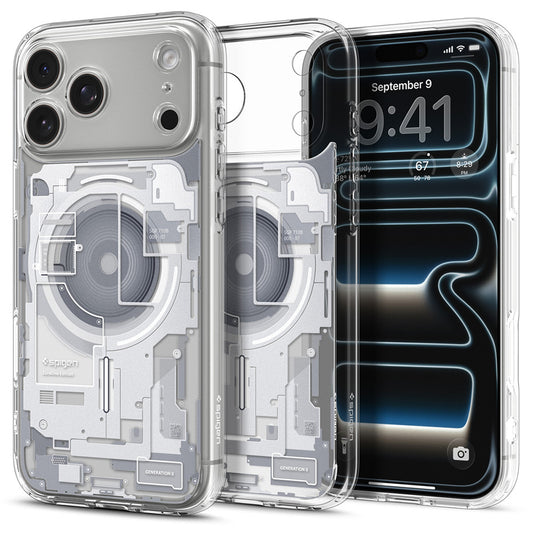 MagSafe-kuori Apple iPhone 18 Pro / 17 Pro:lle, Spigen, Ultra Hybrid Zero One, Valkoinen ACS12163