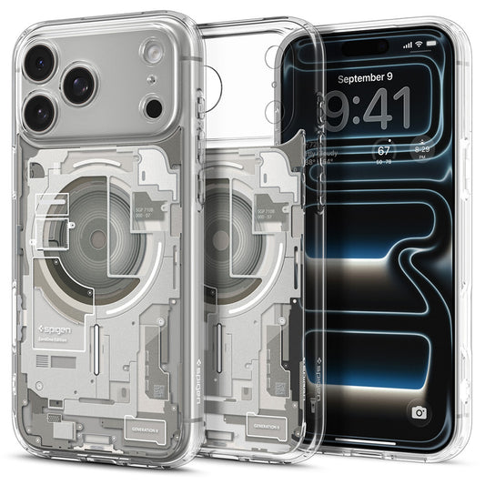 MagSafe-kuori Apple iPhone 18 Pro / 17 Pro:lle, Spigen, Ultra Hybrid Zero One, beige ACS12164