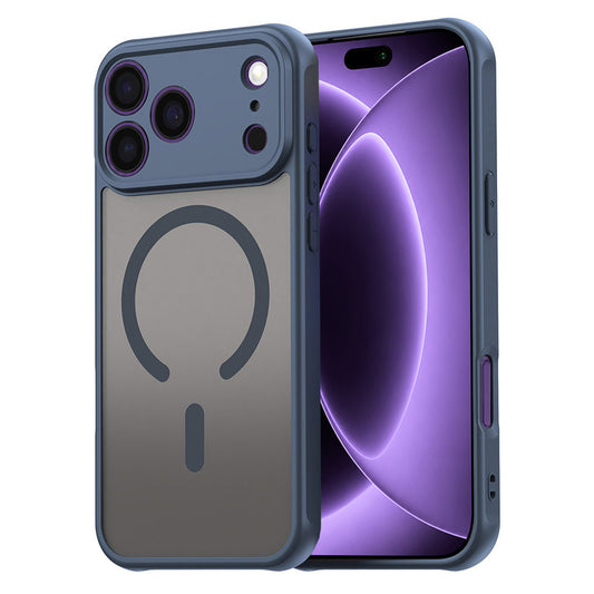 MagSafe-kuori Apple iPhone 18 Pro / 17 Pro:lle, Techsuit, HaloFrost II, Laivastonsininen