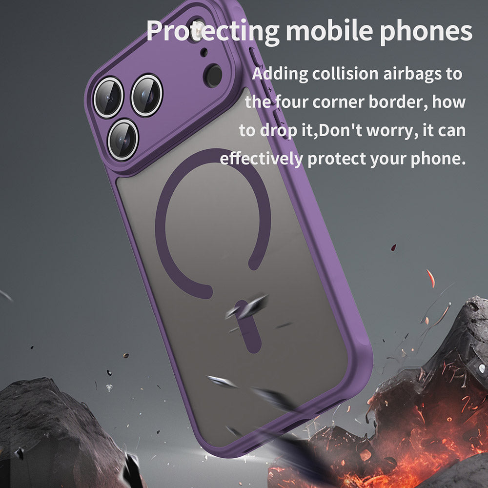 MagSafe-kuori Apple iPhone 18 Pro / 17 Pro:lle, Techsuit, HaloFrost II, Violetti