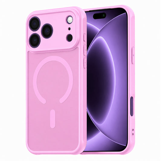 MagSafe-kuori Apple iPhone 18 Pro / 17 Pro:lle, Techsuit, HaloFrost II, Vaaleanpunainen