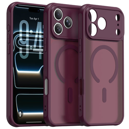 MagSafe-kuori Apple iPhone 18 Pro / 17 Pro:lle, Techsuit, HaloFrost II, Tummanpunainen