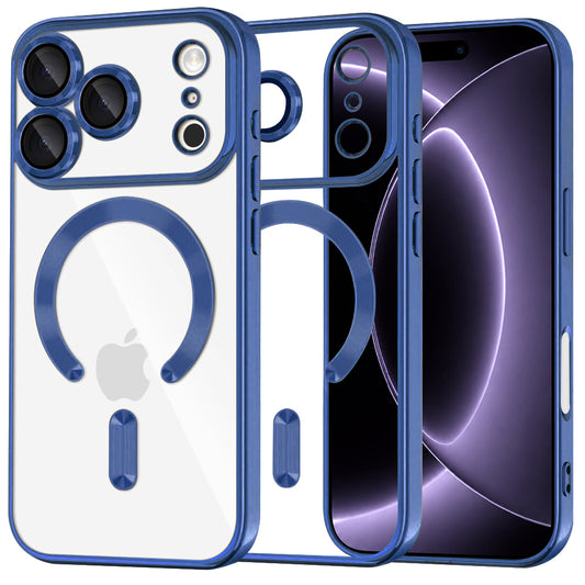 MagSafe-kuori Apple iPhone 18 Pro / 17 Pro:lle, Techsuit, Luxury Crystal, Tummansininen