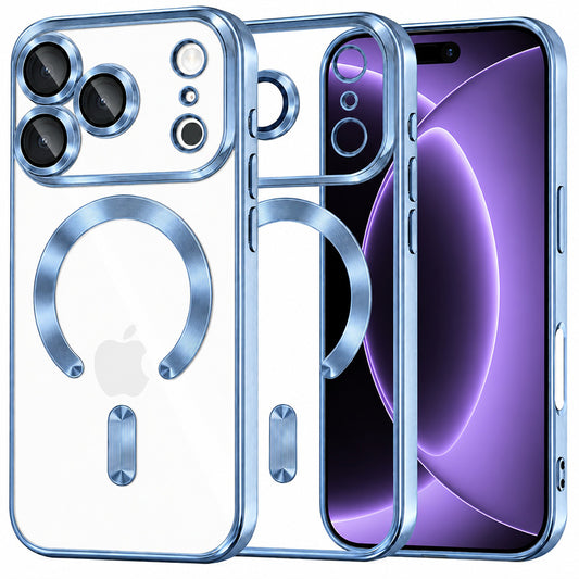 MagSafe-kuori Apple iPhone 18 Pro / 17 Pro:lle, Techsuit, Luxury Crystal, Bleu