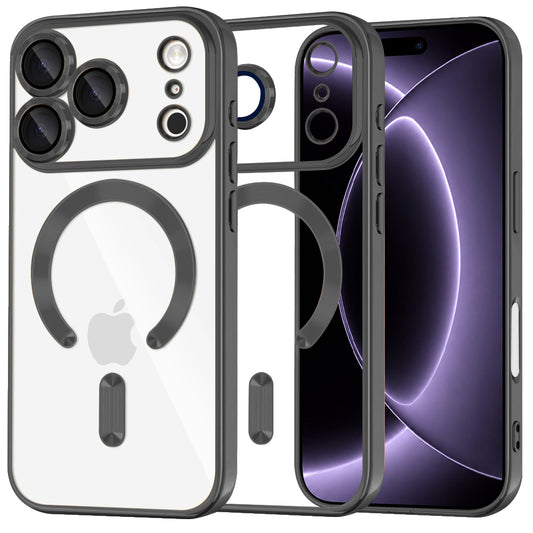 MagSafe-kuori Apple iPhone 18 Pro / 17 Pro:lle, Techsuit, Luxury Crystal, Musta