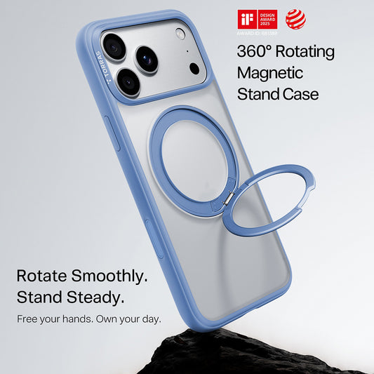 MagSafe-kuori Apple iPhone 18 Pro / 17 Pro:lle, Torras, Ostand O1 Guardian, Sininen