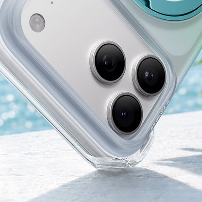 MagSafe-kuori Apple iPhone 18 Pro / 17 Pro:lle, Torras, Ostand O3 Air Gradient, Vihreä Sininen