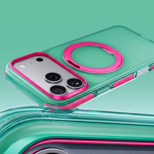 MagSafe-kuori Apple iPhone 18 Pro / 17 Pro:lle, Torras, Ostand O3 Hue, Vihreä