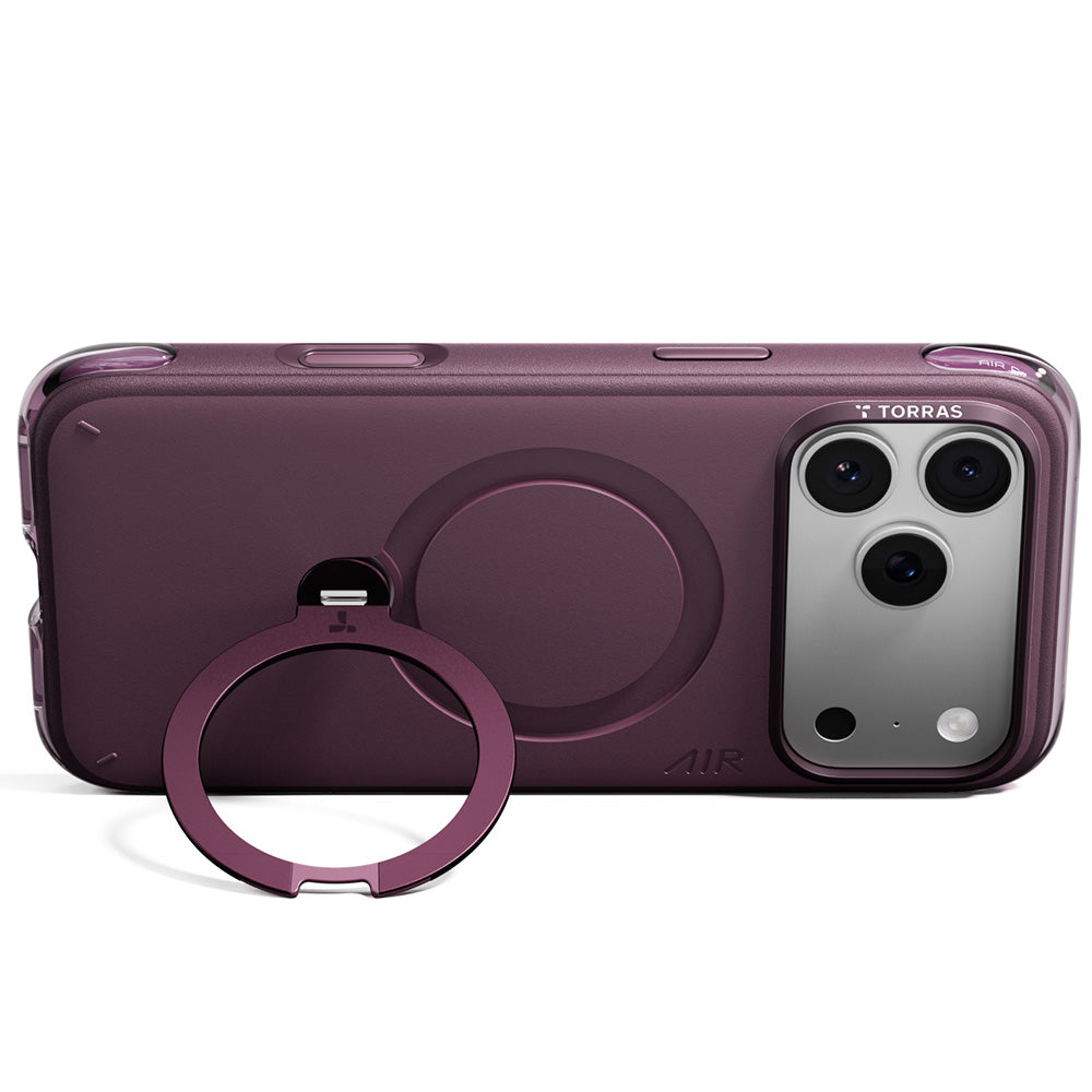 MagSafe-kuori Apple iPhone 18 Pro / 17 Pro:lle, Torras, Ostand Q3 Air Essential, Violetti