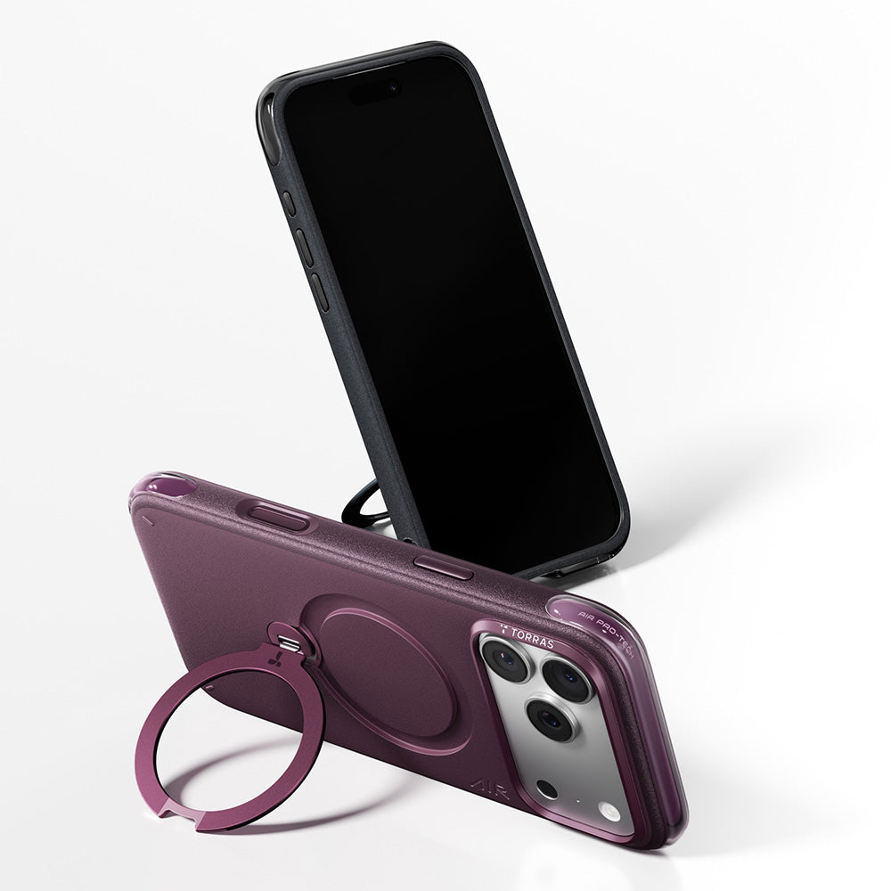 MagSafe-kuori Apple iPhone 18 Pro / 17 Pro:lle, Torras, Ostand Q3 Air Essential, Violetti