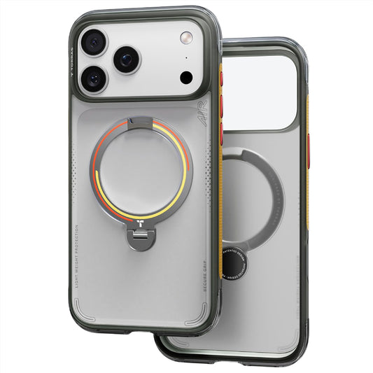 MagSafe-kuori Apple iPhone 18 Pro / 17 Pro:lle, Torras, Ostand Q3 Air Football, Harmaa